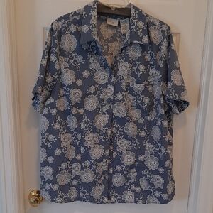 Floral Blue Shirt